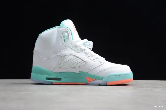 Reps TBkick 440892-100 Air 5 GS Light Jordan Aqua 0610
